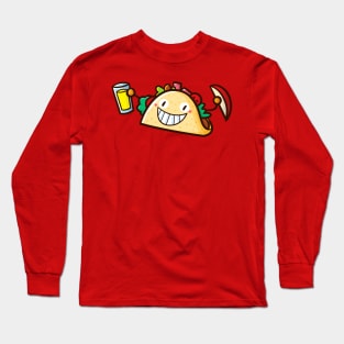 Funny Happy Taco Long Sleeve T-Shirt